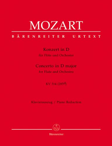 Mozart: Flute Concerto No. 2 in D Major, K. 314 (285d) (Solo Part with Piano Reduction)