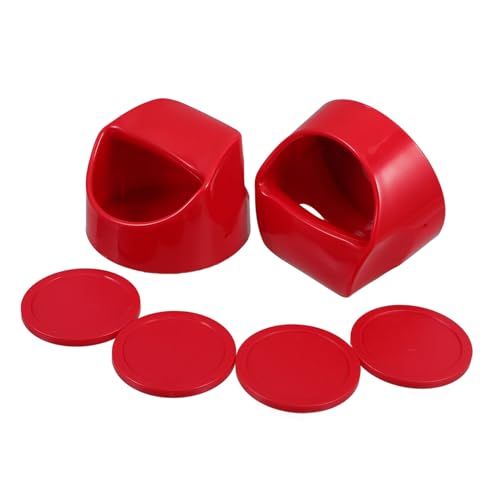 HOOTNEE Replacement Ice Hockey Pushers 64mm Red 100mm Top Pusher Hockey Game Parts
