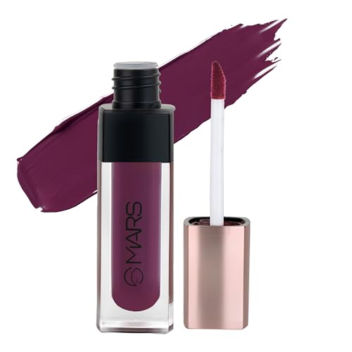 Image of MARS Popstar Non-Drying Liquid Mousse Lipstick for Women with Matte Finish | Lightweight and Non-Sticky Formula | Up to 12 Hour Long Lasting | Transferproof & Waterproof (6.0ml) (15-Spinning Star)