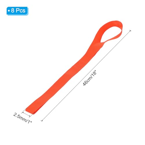 PATIKIL Laços de amarração, 8 unidades x 45,72 cm tiras de amarração macias resistentes, resistência