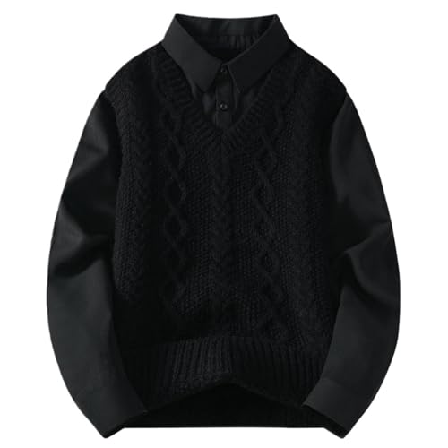 Pull chaud jacquard homme pour les journées fraîches au bureau