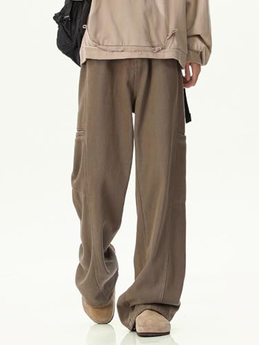 Men's Cargo Jeans Spring Summer Loose Straight Casual Wide-Leg Pants2