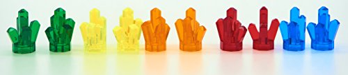 LEGO Power Miners Power Crystals in 5 Different Colors - Quantity 10