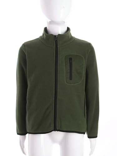 Kids Long Sleeve Jacket for Boys Girls Fleece Sweatshirt Warm Outer Garment Fall Winter Zipper Coat2