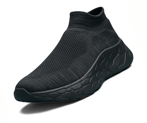 Image of Kraasa Walking Shoes for Men Height Increasing Sports Shoes Ultra Grip Soft Sole Gym Shoes Workout Lightweight Running Shoes for Men