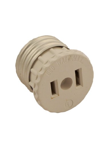 Leviton 002-125 White Adapter Socket To Outlet