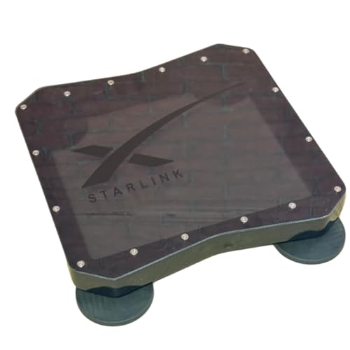 Case para Starlink Mini, Base Veicular + Imas De 88mm Neodímio (Preta)