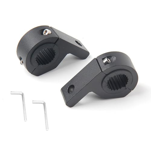 SZSL バイク クランプ 固定器具 穴あけ不要 取付簡単 スタンド パイプ 投光器 フォグランプ 前照灯 作業灯 補助灯 汎用 2個セット