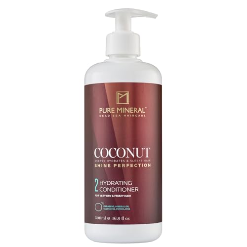 Pure Mineral - Coconut Oil Conditioner - Hydrating & Revitalizing For Dry Hair - Vitamins & Minerals - Sulfate-Free, Paraben-Free, Petrolatum-Free - 5