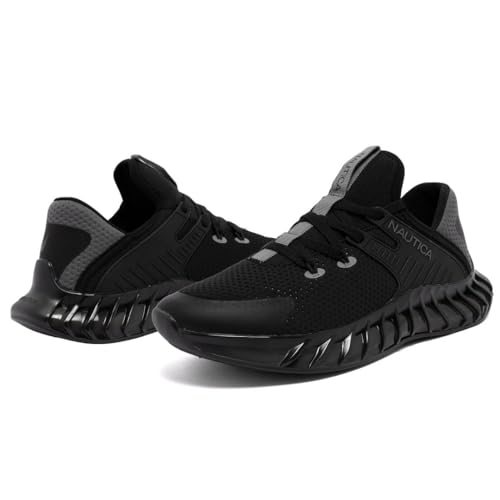 Image of Nautica Men's Casual Fashion Sneakers - Lightweight Lace-Up Athletic Walking Shoes for Gym & Tennis, Comfortable