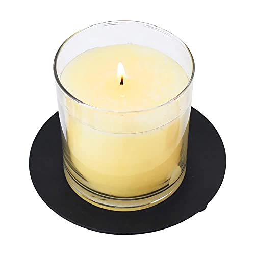 4 Pcs Iron Plate Candle Holder, Decorative Pillar Candle Plate, Pedestal Candle Stand For Led & Wax Candles, Incense Cones, Spa, Weddings (Black) #TOP2
