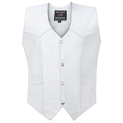 4FIT White Leather Vest