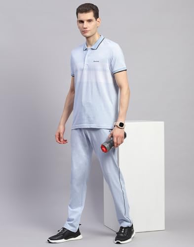 Image of Monte Carlo Mens Solid Polo Neck Half Sleeve Regular Fit Lower Set (224065854)