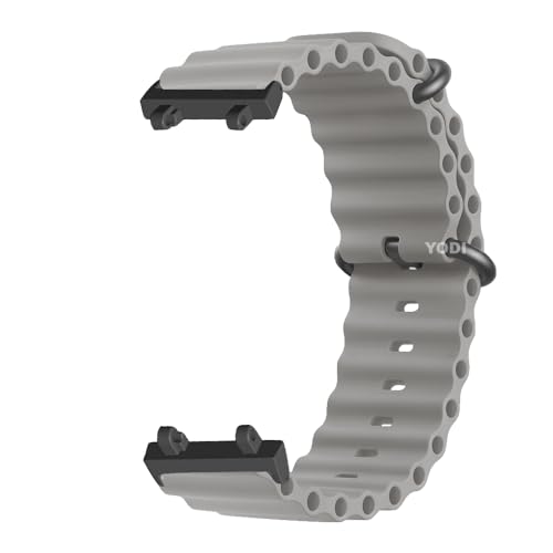 Image of YODI Strap Band Compatible with Amazfit T-Rex 2 Smartwatch Only Soft Silicone | Nylon | Chain | Leather Watch Straps with Installation Adjuster Tool For Amazfit TRex 2