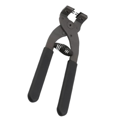 Mipcase Handheld Punching Plier Leather Craft Hole Puncher Carbon Steel Tool Ergonomic Handle for Leather Belts Watch Bands for Multiple Thicknesses 4mm-4 Teeth