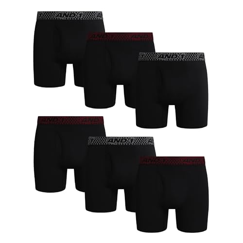 Bóxer para hombre AND1 evita humedad pack de 6 calzoncillos Platinum de 6 pulgadas