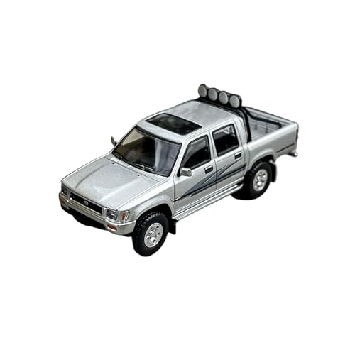 Modèle de voiture Toyota Hilux 1:64 argent un cadeau idéal pour fan d'automobile