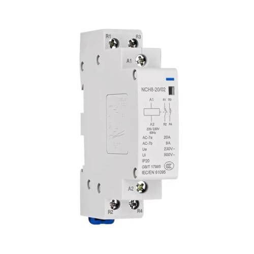 Contacteur modulaire 4NO AC 220V 230V relais tableau monophasé tétrapolaire