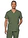 Dickies Men's V-Neck Scrub Double Chest Pocket Top, Olive, XX-Large