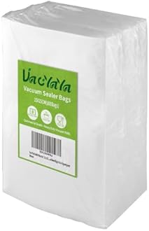 VacYaYa 100 Bags15x25cm Vacuum Food Sealer Machine Freezer Storage Bags,Vac Seal a Meal Bags with BPA Free and Heavy Duty Sous Vide Vaccume Seal PreCut Bag