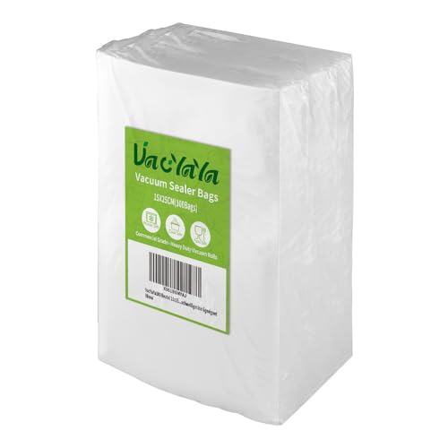 VacYaYa 100 Bags15x25cm Vacuum Food Sealer Machine Freezer Storage Bags,Vac Seal a Meal Bags with BPA Free and Heavy Duty Sous Vide Vaccume Seal PreCut Bag