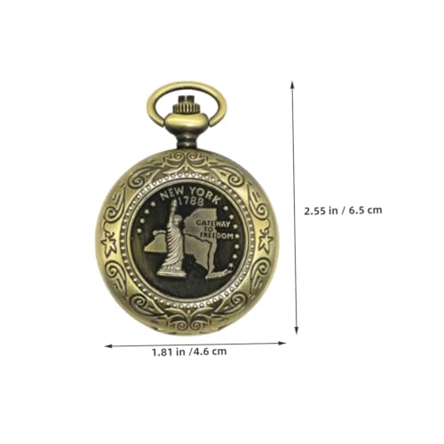 Brújula vintage de bolsillo con cadena Toddmomy, pack de 2 miniatura 2