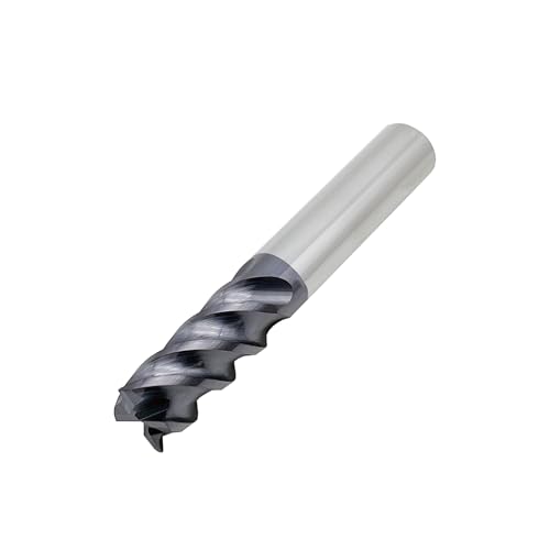 Image of Carbide Square End Mill - 4 Flute - 3 /8 inch 4T (1 Piece, 3 /8 inch) - for Milling Alloy Steels, Hardened Steel, Metal & More - Mill Bits Sets for DIYers & Professionals