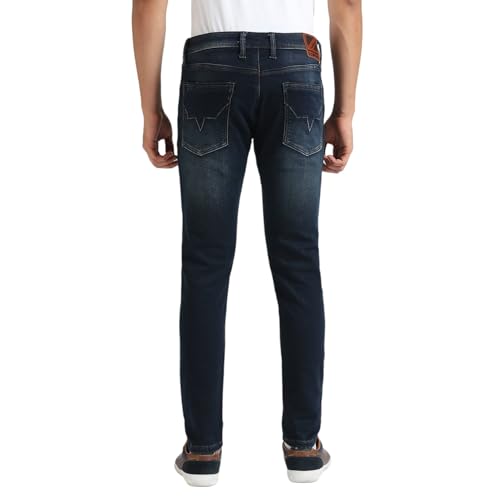 Image of Pepe Jeans Men's Straight Fit Jeans | Mid Rise | Chinox | Jeans for Man