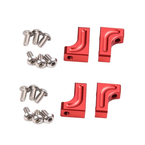 MORFUM 4PCS RC Aluminum Alloy Servo Mounts 1/10th RC Crawler Car CNC Machined Aluminum Servo Mount for SCX10 90047 Wrangler 1/10 RC Crawler Car...