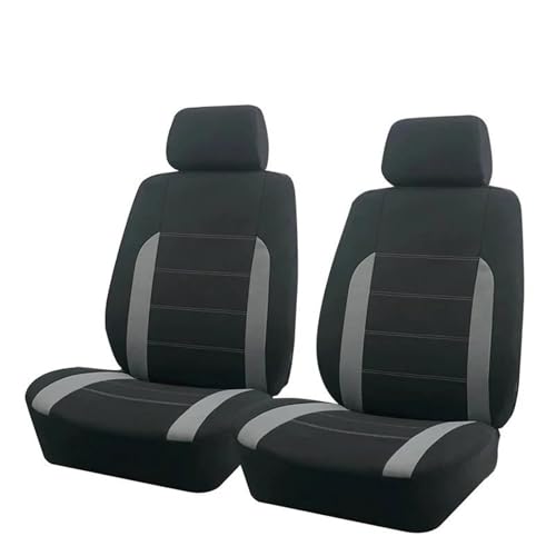Housses de siège voiture universelles en tissu gris respirant haute résistance 2 places