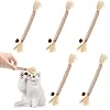 6 Pack Silvervine Sticks for Cats Chewers, Natural Cat Chew Stick, Interactive Kitten Chew Playthings, Silver Vine Chew Sticks for Indoor Kitty Nip Teeth Cleaning Dental Care Biting 6