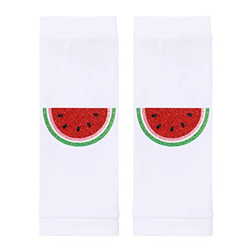 Baby Girls Watermelon Birthday 1St/2Nd Party Princess Outfit Ruffle Romper Sequin Bowknot Tutu Skirt Leggings Wild One Party Dance Summer Clothes Set For Photography Photo Shoot White-One 1T #TOP3