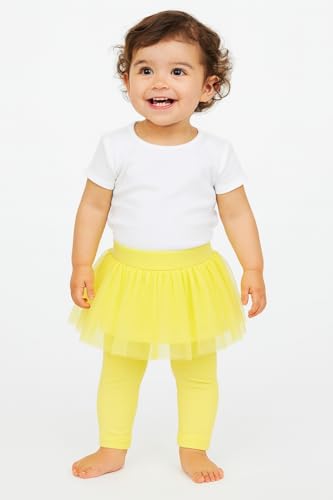 Toddler Girl Tulle Skirt Leggings – Soft Cotton Blend Leggings with Attached Tutu Skirt – Dance, Casual, or Party Outfit4
