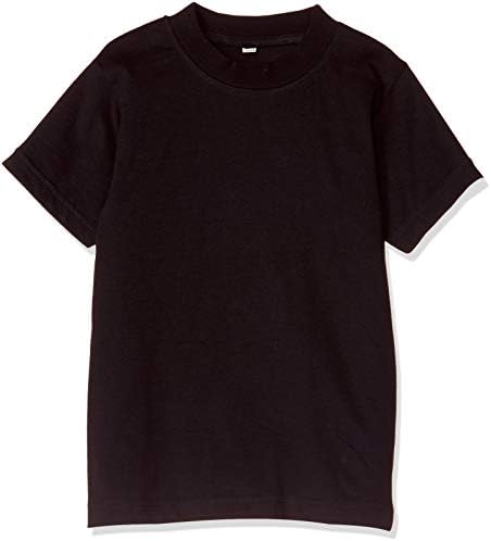 Catch Kids Solid T-Shirt White Black 100% Cotton Kids Solid T-Shirt Unisex Children
