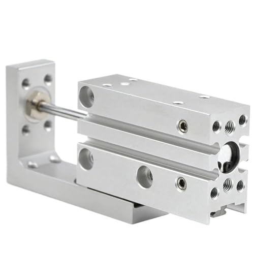 Vérin pneumatique MXH10 avec tige de guidage linéaire pour table coulissante