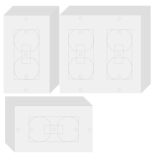 30 Pcs Electrical Outlet Insulation Pads,Draft Sealers,Foam Gasket for Electrical Outlet Plates, Wall Insulation Gasket for Switch Covers,Switch Plate