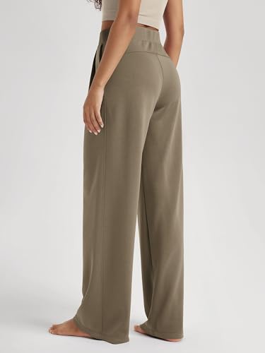 Image of ODODOS Modal Soft Wide Leg Pants for Women High Waist Casual Relaxed Pants with Pockets-27 /29 inch / 31 inch Inseam