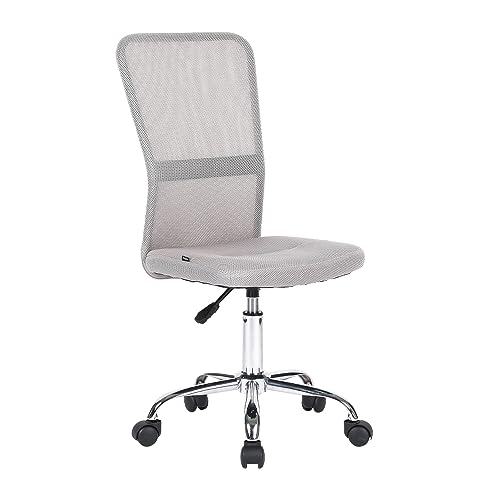 Mingone Sedia Ergonomica Senza Braccioli Grigio