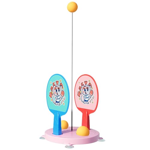 Kit de entrenamiento de tenis de mesa, entrenador de práctica de tenis de mesa con pelotas, juego de palas portátil para ejercicio en interiores y exteriores, hogar, oficina, gimnasio, todas las