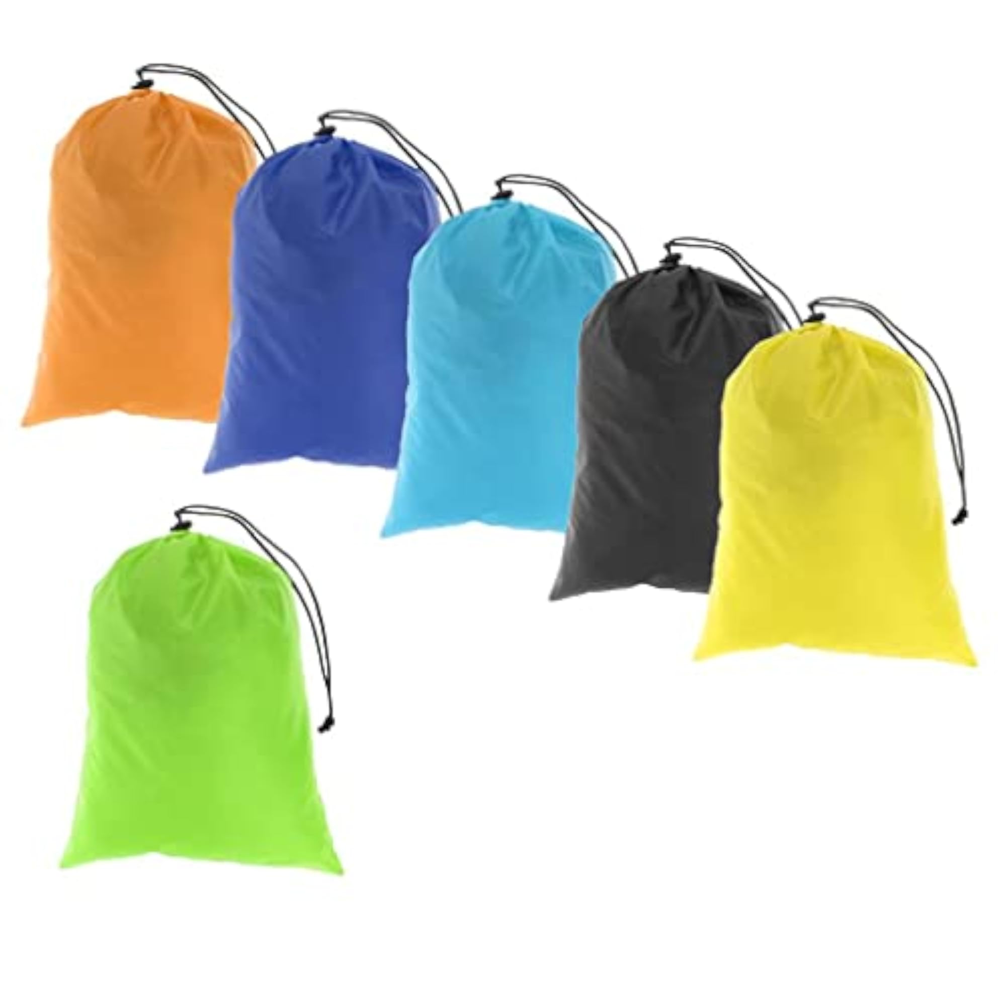 6 Waterproof Drawstring Storage Bags for Clothes & Shoes