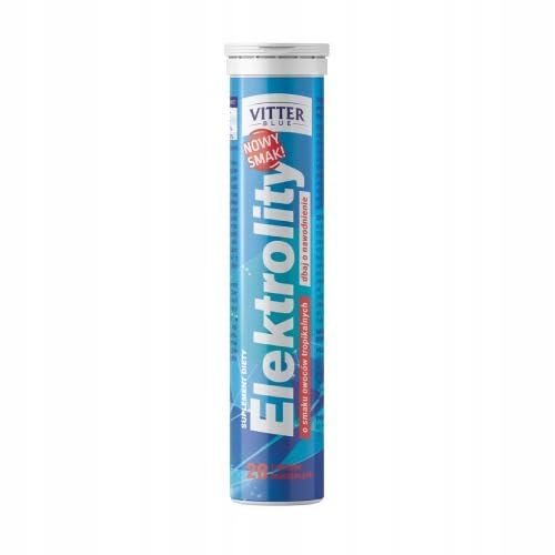Elektrolity o smaku owoców tropikalnych, 20 tabletek musujących