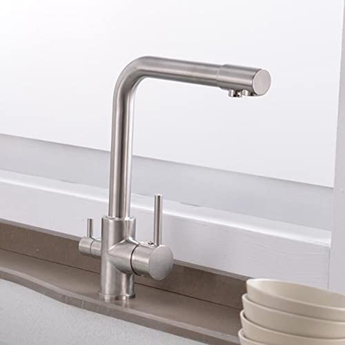 Robinet 3 voies eau potable directe laiton mitigeur cuisine rotatif multifonction