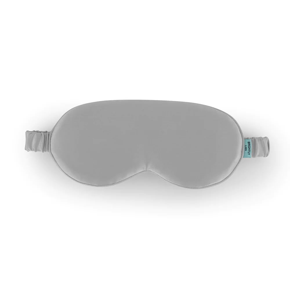 Brightly Labs Silk Eyemask (Contour) (Silver Grey)
