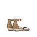 Kenneth Cole REACTION Women's Great Viber Ankle Strap Low Wedge Sandal, Gold,...