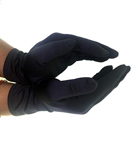 SWISSO Microfiber Gloves for Cleaning Purposes (Black, 9 inches)