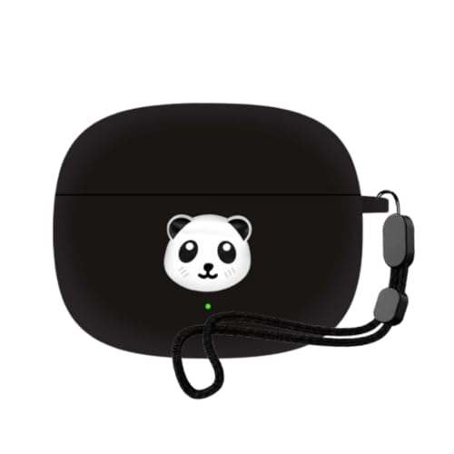 Image of Anvique Silicone Case for OnePlus Buds 4 Pro,Shockproof Protective Cover, Scratch Resistant, Lightweight, Precise Fit with Charging Access (Panda Lanyard)