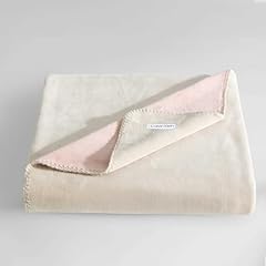 Modern Reversible Solid Beige/Pink