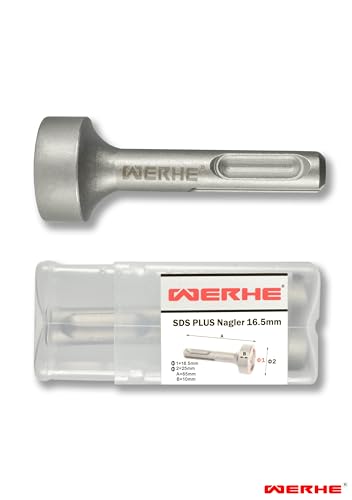 WERHE ® 13,5x22x65 Professional Nageleintreiber Jack Hammer - Nagler Driver Treiber SDS Plus