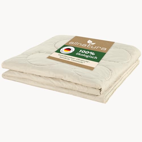 allnatura Kamelflaumhaar leichte Übergangsdecke Cammello 135x200 atmungsaktive Bettdecke für milde Nächte Feuchtigkeitsregulierende Naturfaser Nachhaltig & Made in Germany