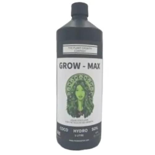 Grow Max Powder - Hydroponic Plant Feed Nutrients, Dry Plant Food to Boost Vegetative Growth, Flowering & Increase Yield - Suitable for Hand or System Feeding, Water Soluble - 950g